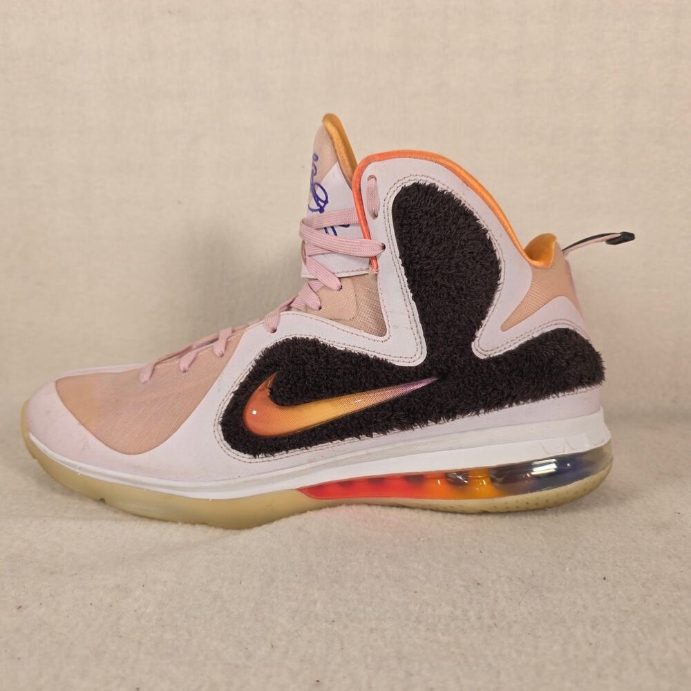 Nike Lebron James IX 9 King of LA Regal Pink Men's 11 Velvet Brown Basketball